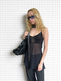 Wieder Wieder Sheer Mesh Camisole Top