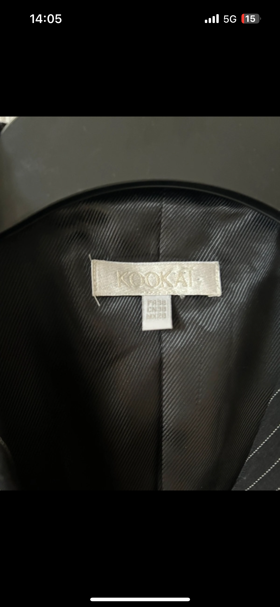 Black Stripe blazer vom kookai