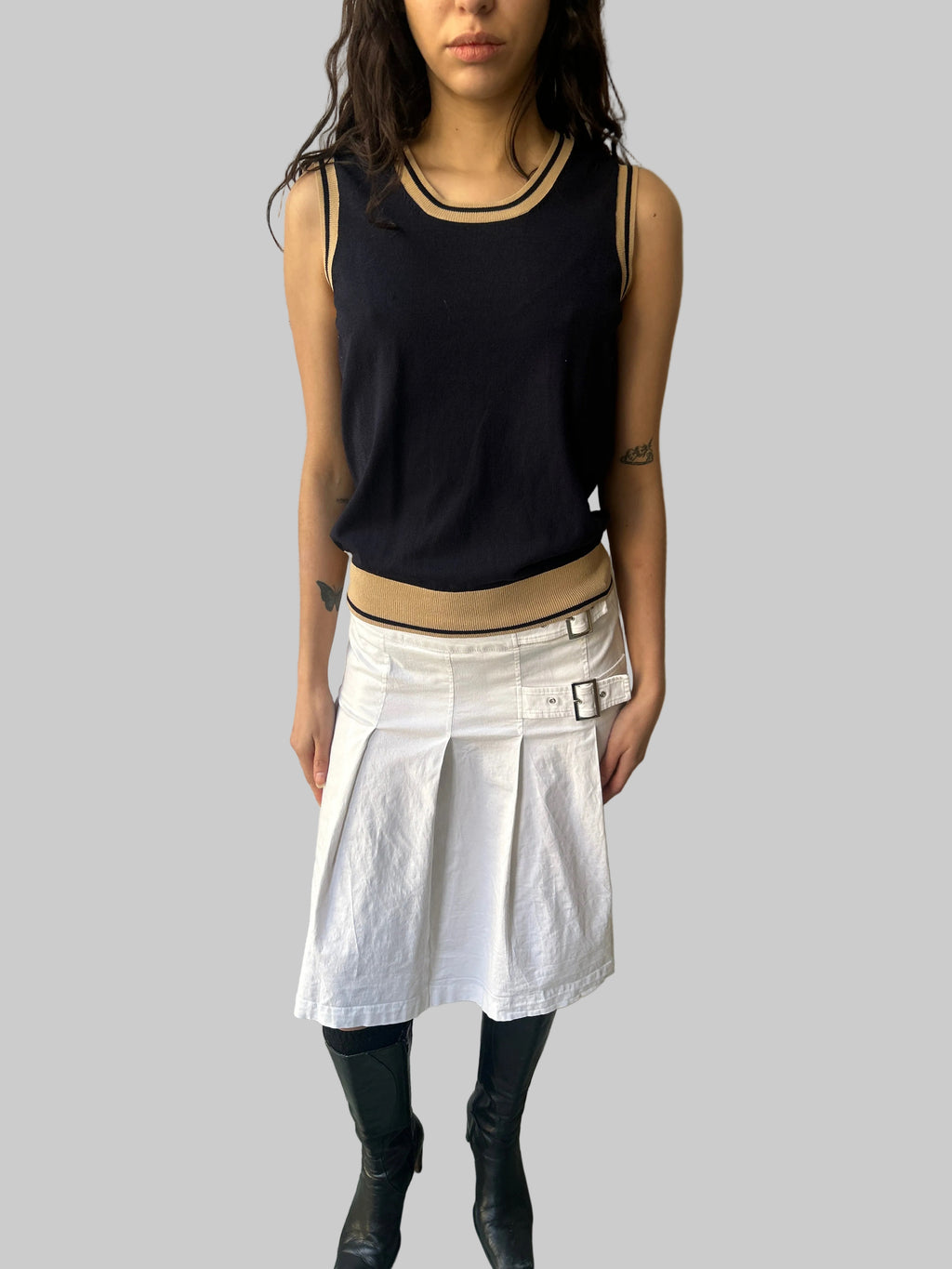 Blue vintage Fine knit top