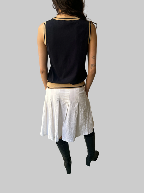 Blue vintage Fine knit top